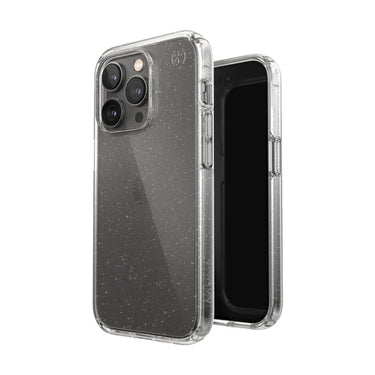 Speck Perfect Glitter Case for iPhone 14 Pro - Clear/Gold Glitter